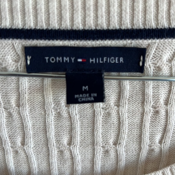 Cream Tommy Hilfiger jumper - Picture 2 of 3